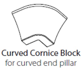 CURVED CORNICE BLOCK
